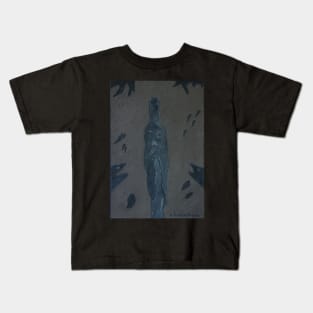 Figure of a woman with audience of sea life. Kids T-Shirt